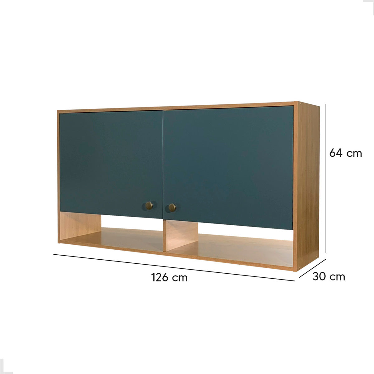 Armário Aéreo de Cozinha Torino 120cm 2 Portas MB 1027 Movelbento