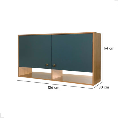 Armário Aéreo de Cozinha Torino 120cm 2 Portas MB 1027 Movelbento