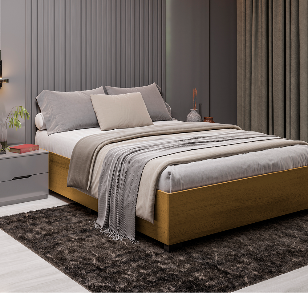 Cama Aruba MDP – Estrutura Reforçada