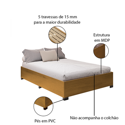 Cama Aruba MDP – Estrutura Reforçada