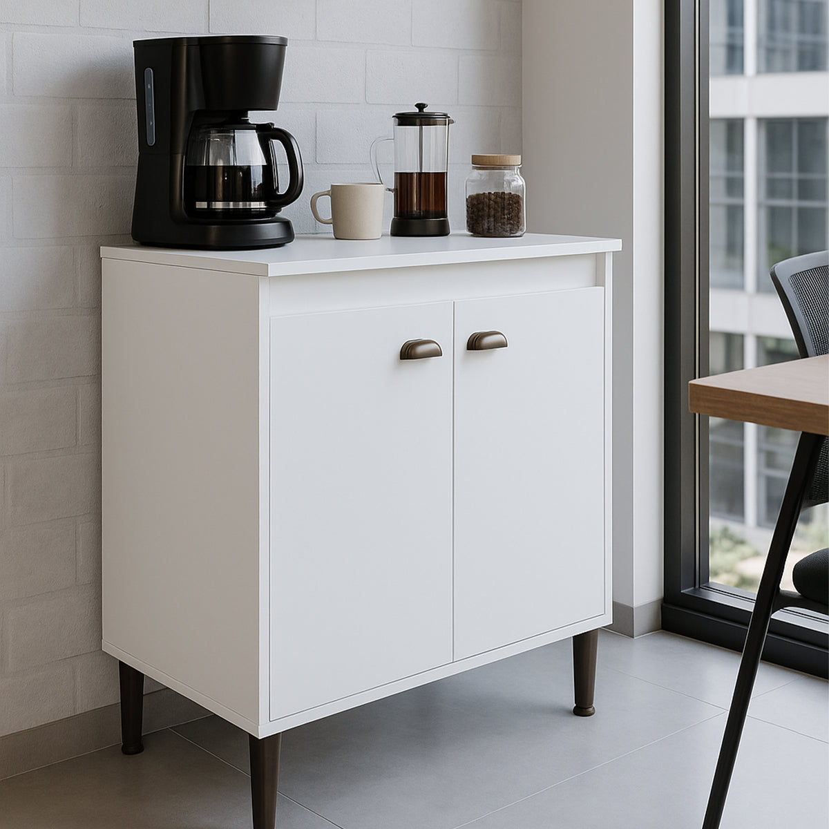 Balcão de Cozinha Torino 70cm 2 Portas com Tampo MB 1029