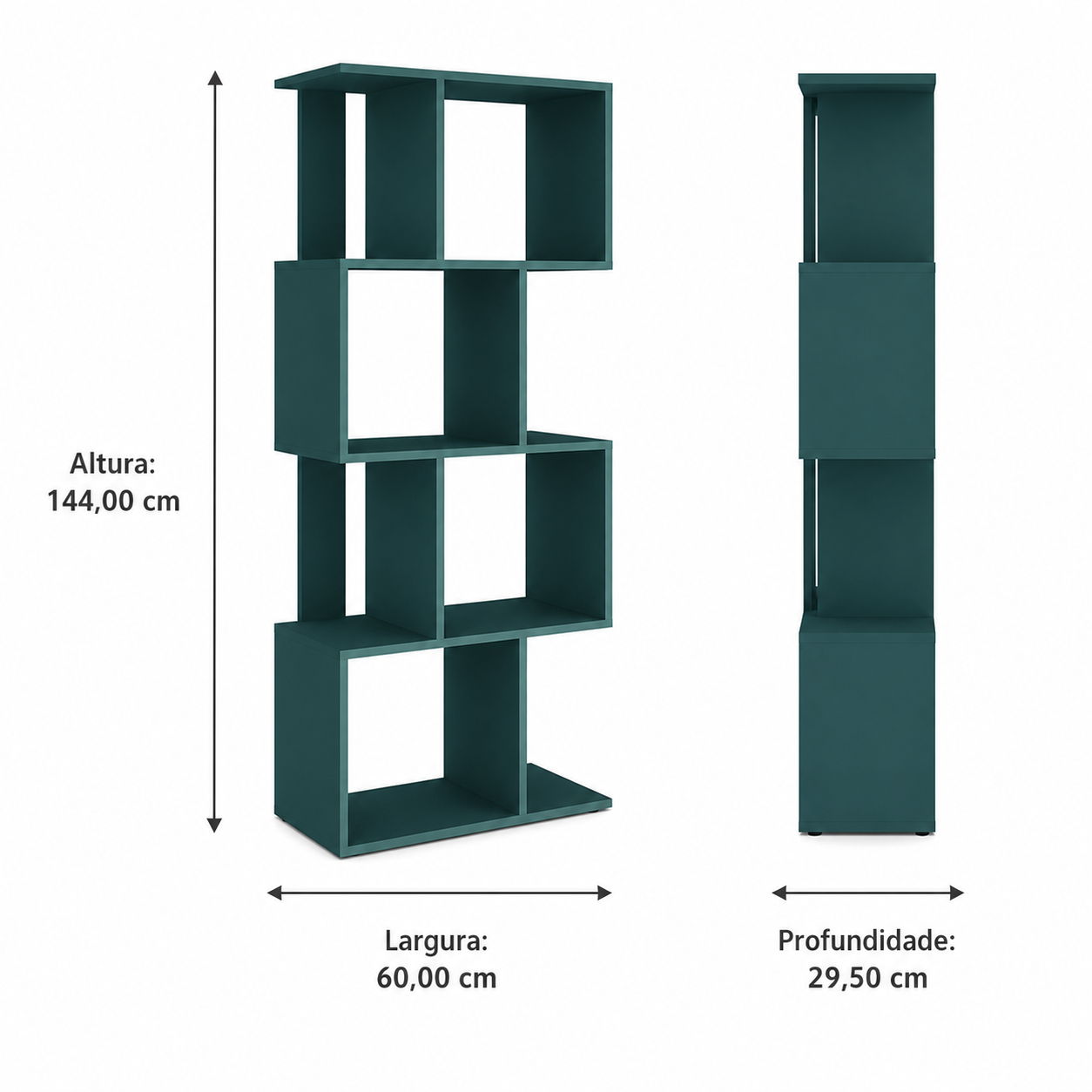 Estante Divisória Multiuso com 4 Nichos 60x144 cm - imagem 6