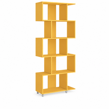 Estante Alta Modular com 5 Nichos 79x184 cm Amarela - imagem 4
