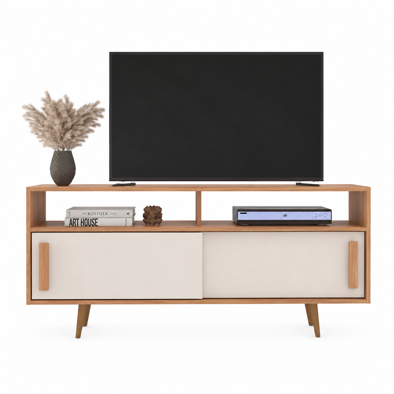 Rack Filadélfia 150cm com 2 Portas de Correr e Prateleira