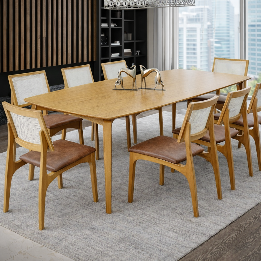 Mesa de Jantar Arizona 2,50m Retangular – Tampo Laminado