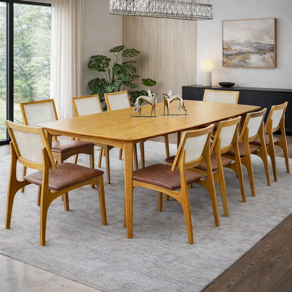 Mesa de Jantar Arizona 2,50m Retangular – Tampo Laminado