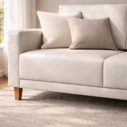 Sofá Sorento 2m 3 Lugares Corino – Estrutura em Eucalipto