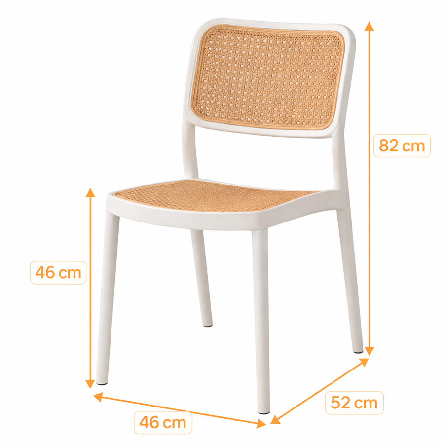Cadeira Lia Polipropileno 45cm – Uso Interno/Externo