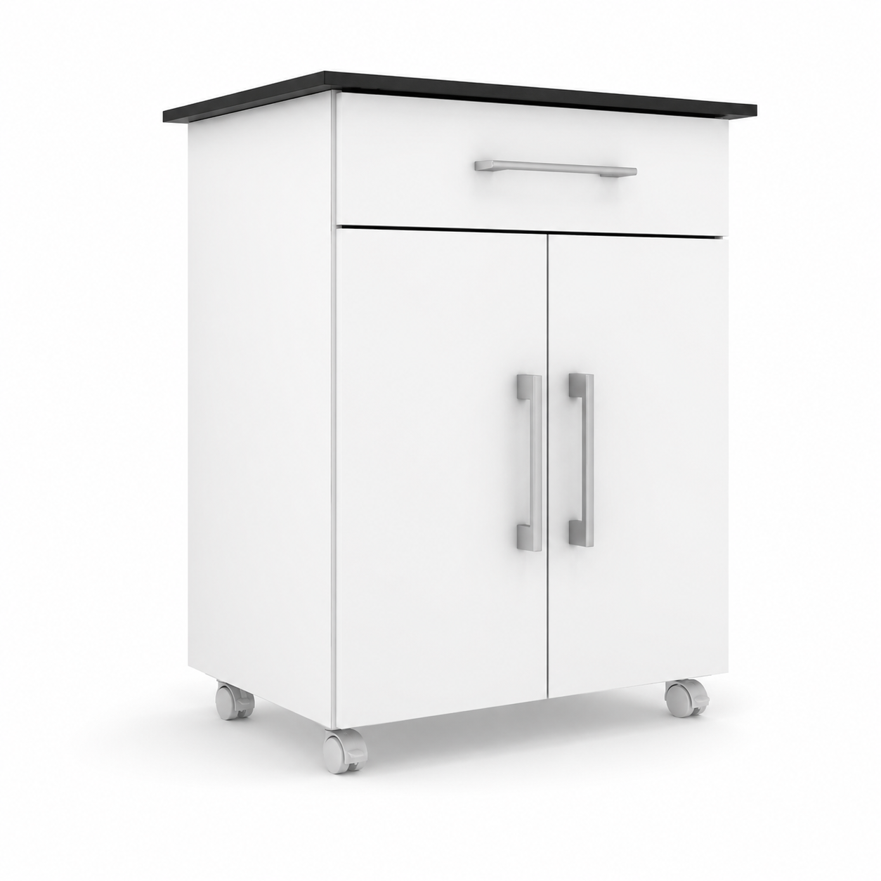 Balcão de Cozinha Multiuso com 2 Portas, 1 Gaveta e Rodízios 75 cm - imagem 2