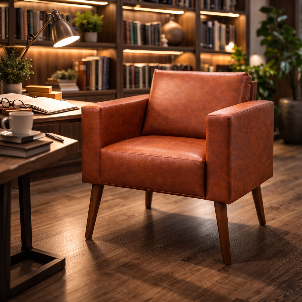 Poltrona Orion Estofada – Estrutura em Eucalipto