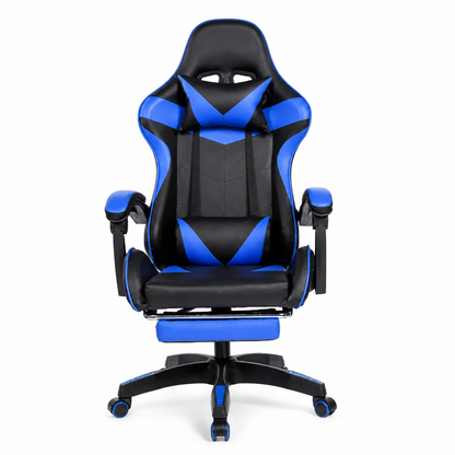 Cadeira Gamer Ergonômica com Apoio para os Pés e Encosto Alto