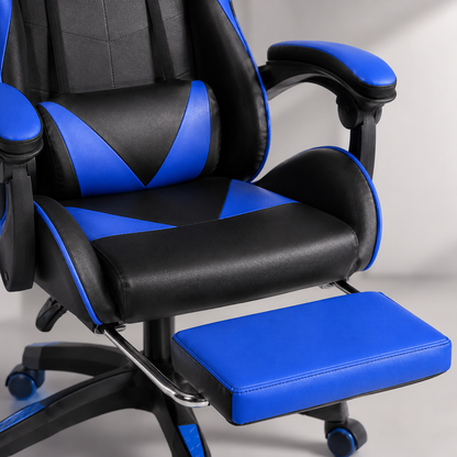 Cadeira Gamer Ergonômica com Apoio para os Pés e Encosto Alto
