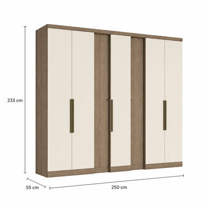 Guarda-Roupa Selecto com 7 Portas e 4 Gavetas