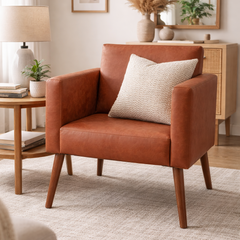 Poltrona Orion Estofada – Estrutura em Eucalipto