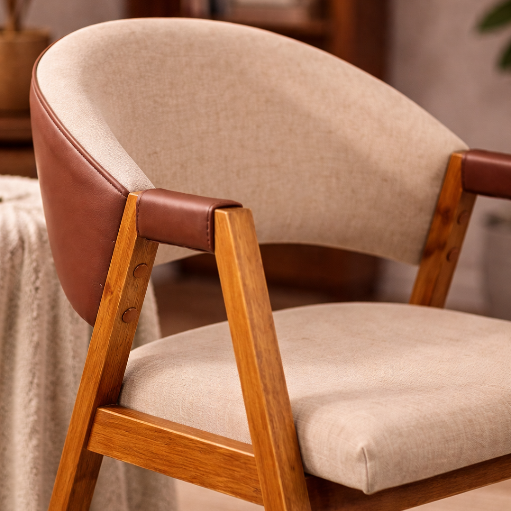 Cadeira Compuse Escandinava – Encosto curvo