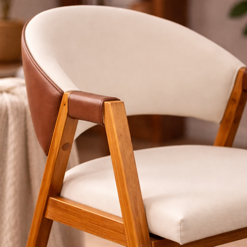 Cadeira Compuse Escandinava – Encosto curvo