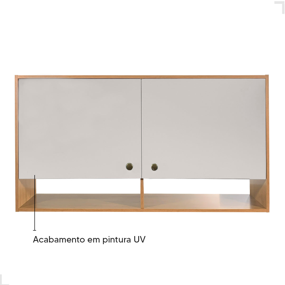 Armário Aéreo de Cozinha Torino 120cm 2 Portas MB 1027 Movelbento