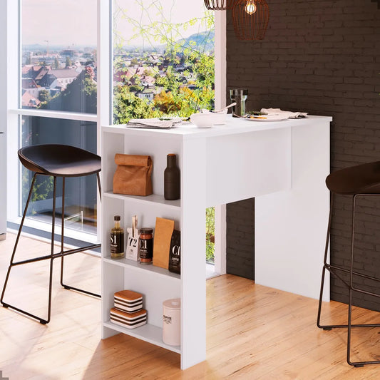 Bancada de Madeira Luna em MDP Para Cozinha Alta