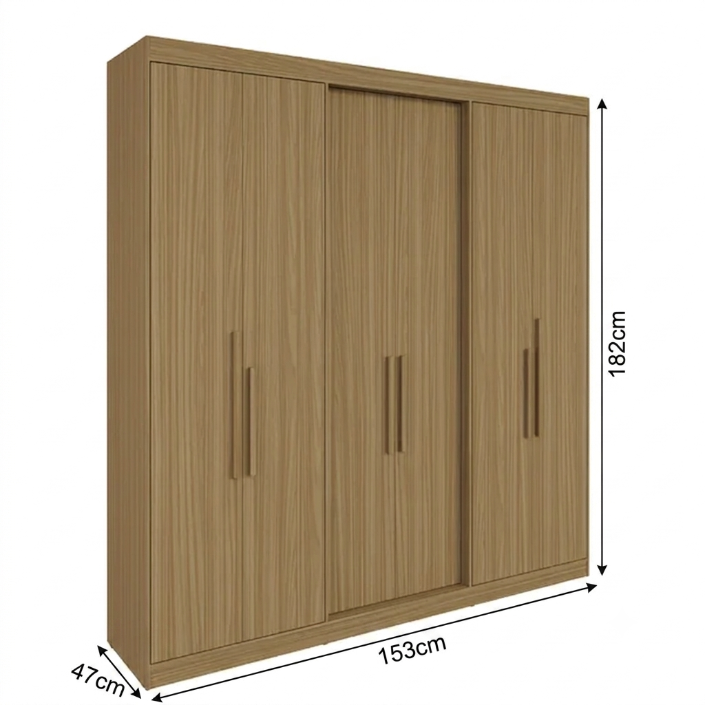 Guarda-Roupa Astro THB com 6 Portas e 2 Gavetas