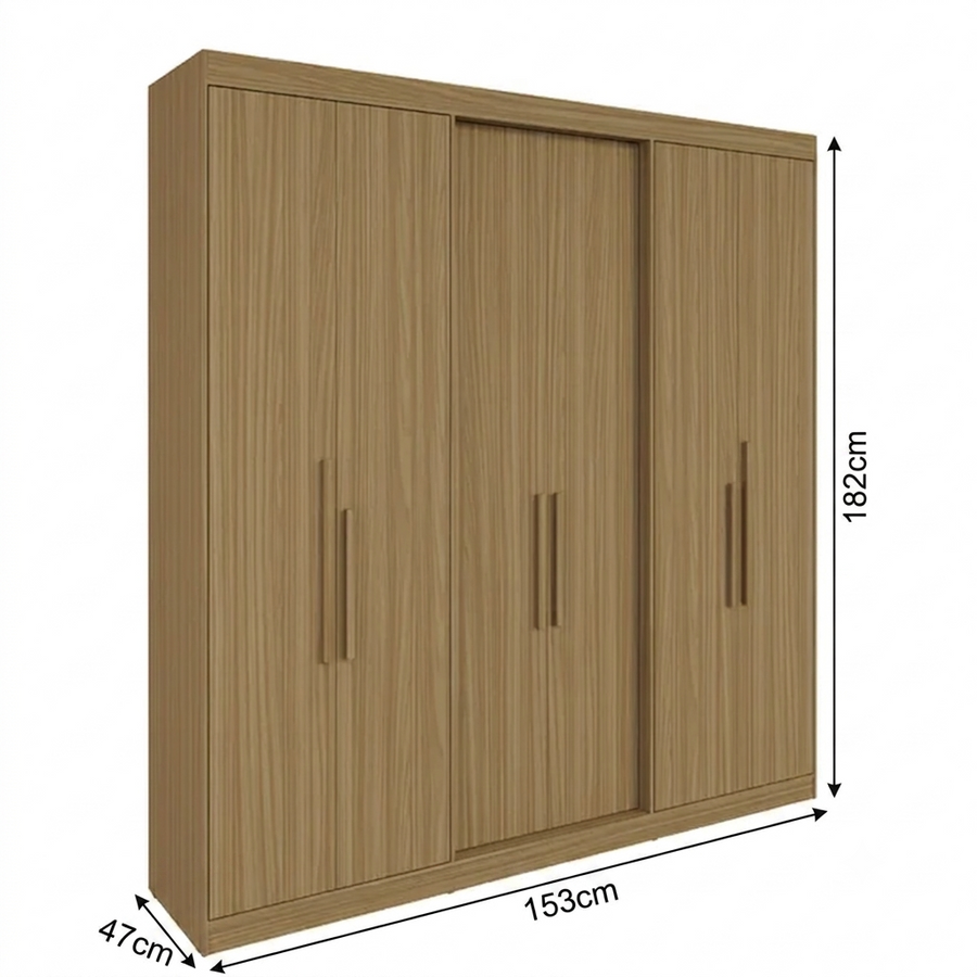 Guarda-Roupa Astro THB com 6 Portas e 2 Gavetas