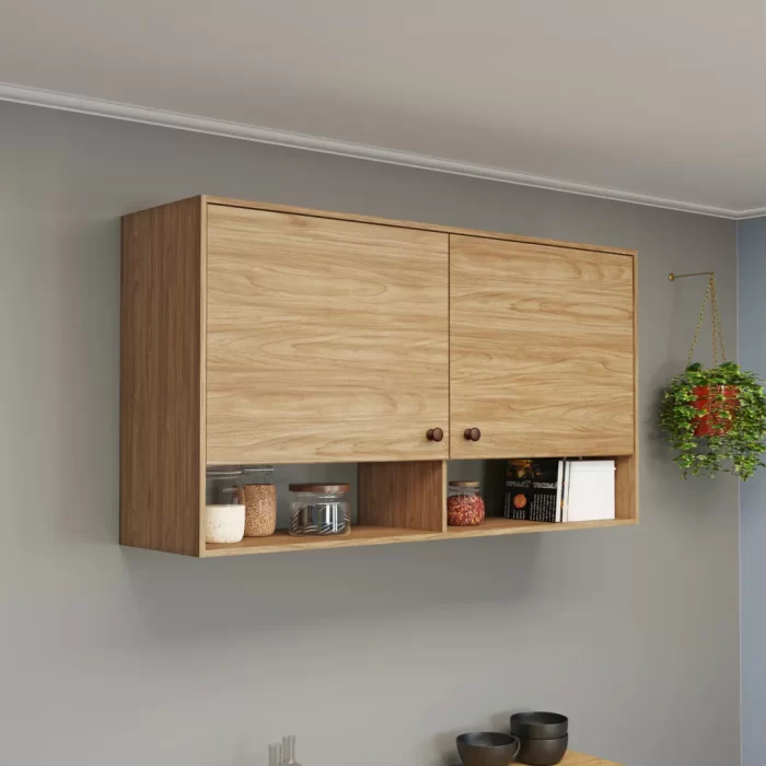 Armário Aéreo de Cozinha Torino 120cm 2 Portas MB 1027 Movelbento