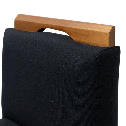 Kit 2 Banquetas Safira com Assento Estofado em Tecido Linho e Estrutura de Madeira Maciça – Com Encosto e Apoio para os Pés, Altura 91,5 cm para Bancadas Baixas