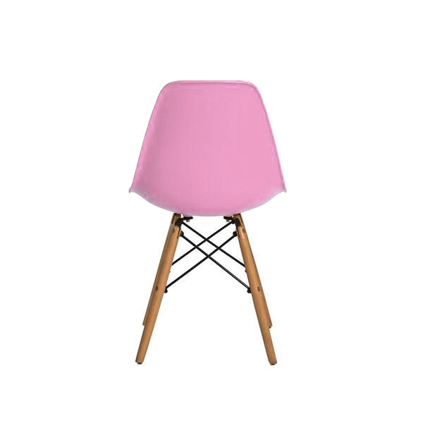 Cadeira Eifel Design Moderno em Polipropileno com Base de Madeira de Faia e Estrutura Metálica – 81x46 cm
