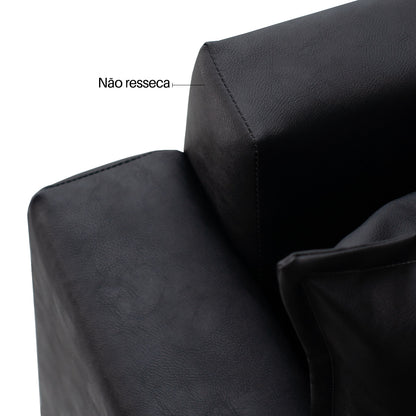 Sofá Classic 3 Lugares 2m Corino – Estrutura em Eucalipto