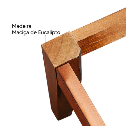 Sofá Classic 3 Lugares 2m Corino – Estrutura em Eucalipto