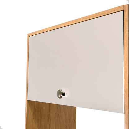 Torre Quente Movelbento MB 1032 215cm — Estrutura em MDP 15mm com Pintura UV, Espaço para Forno e Micro-ondas e Porta Basculante com Pistão a Gás para Cozinha Organizada