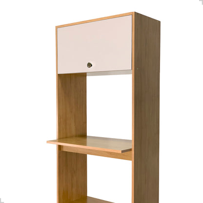 Torre Quente Movelbento MB 1032 215cm — Estrutura em MDP 15mm com Pintura UV, Espaço para Forno e Micro-ondas e Porta Basculante com Pistão a Gás para Cozinha Organizada