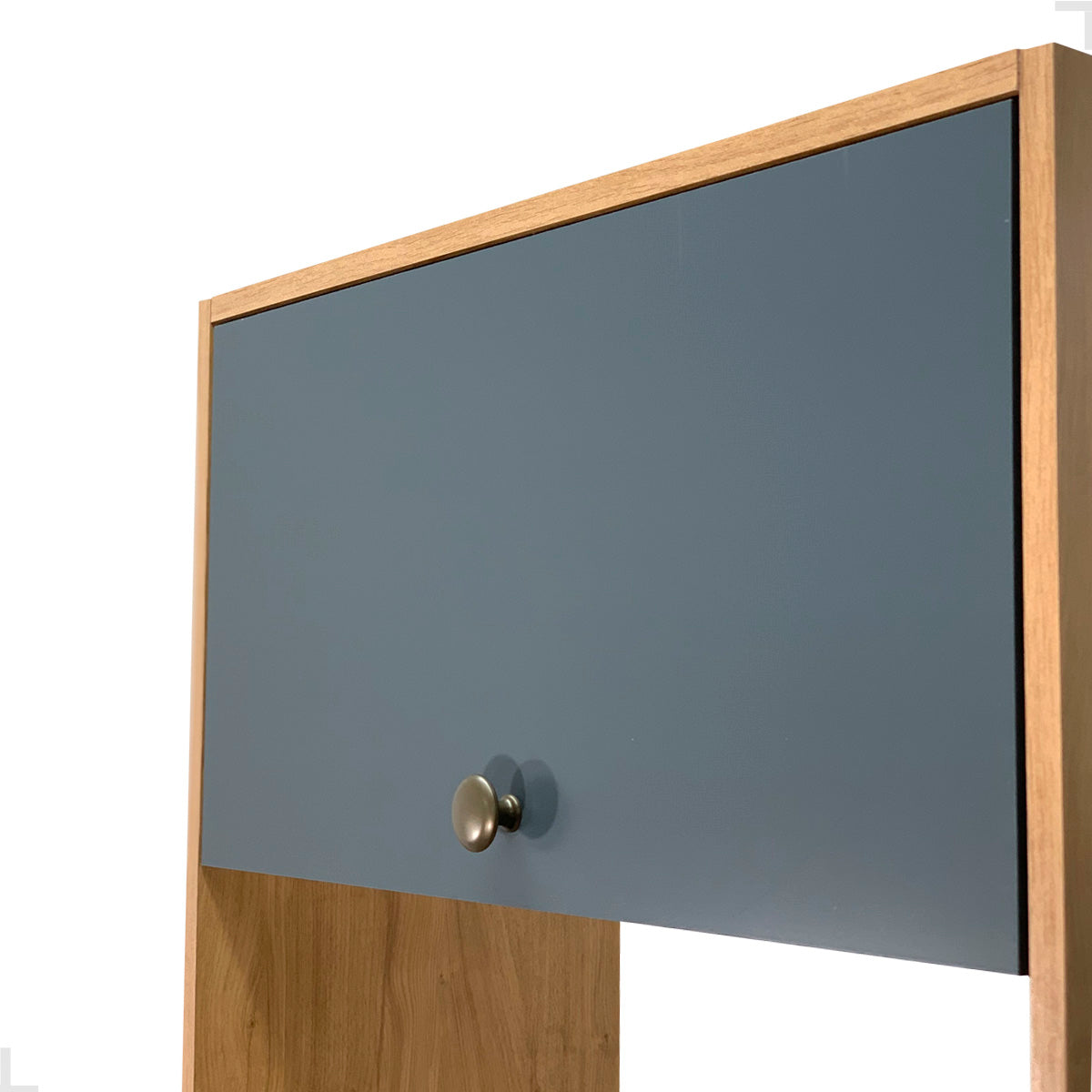 Torre Quente Movelbento MB 1032 215cm — Estrutura em MDP 15mm com Pintura UV, Espaço para Forno e Micro-ondas e Porta Basculante com Pistão a Gás para Cozinha Organizada