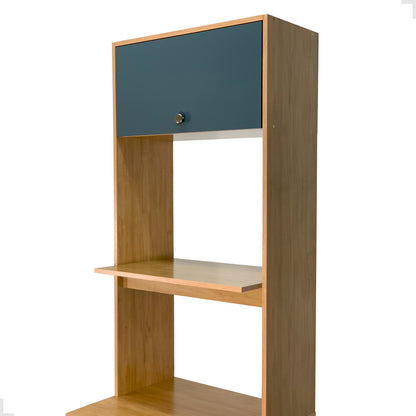 Torre Quente Movelbento MB 1032 215cm — Estrutura em MDP 15mm com Pintura UV, Espaço para Forno e Micro-ondas e Porta Basculante com Pistão a Gás para Cozinha Organizada