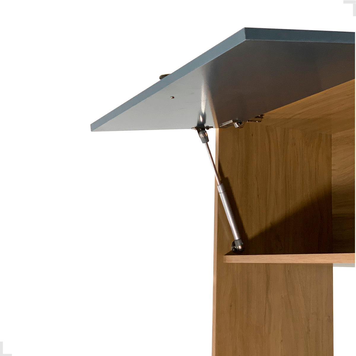 Torre Quente Movelbento MB 1032 215cm — Estrutura em MDP 15mm com Pintura UV, Espaço para Forno e Micro-ondas e Porta Basculante com Pistão a Gás para Cozinha Organizada