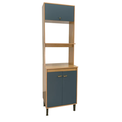 Torre Quente Movelbento MB 1032 215cm — Estrutura em MDP 15mm com Pintura UV, Espaço para Forno e Micro-ondas e Porta Basculante com Pistão a Gás para Cozinha Organizada