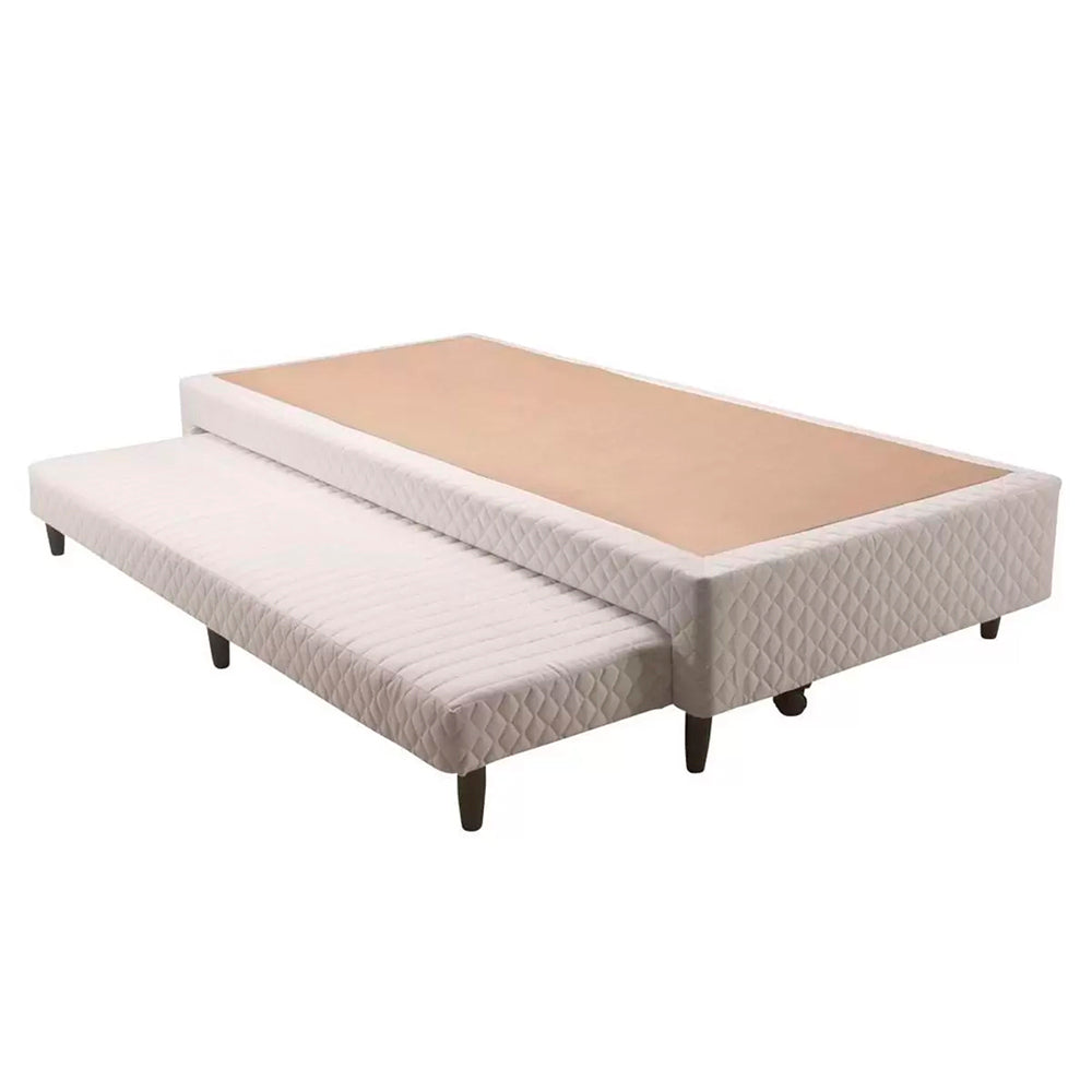 Cama Box Solteiro 88x188 com Cama Auxiliar – Estrutura em Madeira