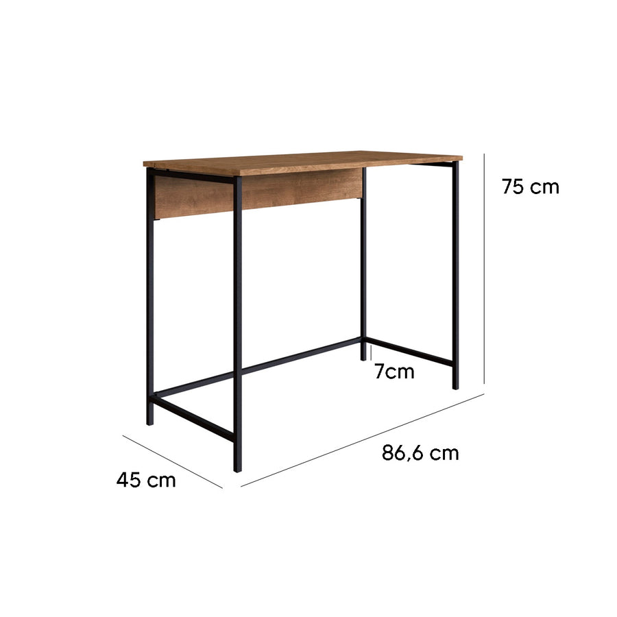 Escrivaninha Dobrável Compacta Steel Quadra em MDP 86,6cm