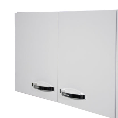 Armário Aéreo de Cozinha Light 1,20m — Estrutura em MDP 12mm com Pintura UV, 3 Portas e Dobradiças Metálicas para Organizar Cozinha Compacta