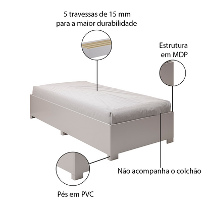 Cama Aruba MDP – Estrutura Reforçada
