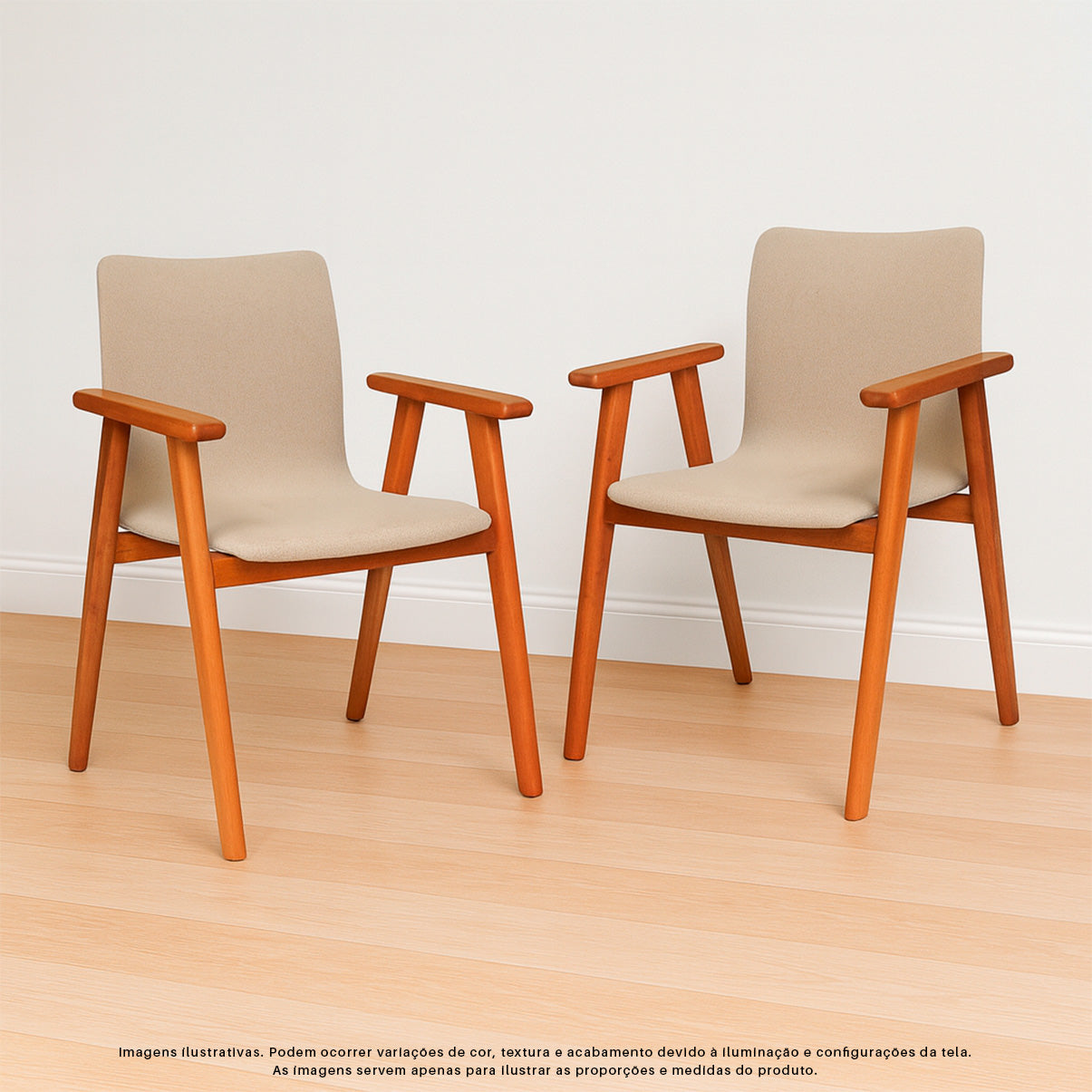 Kit 2 Cadeiras Escandinava Ergonomicas Lisboa