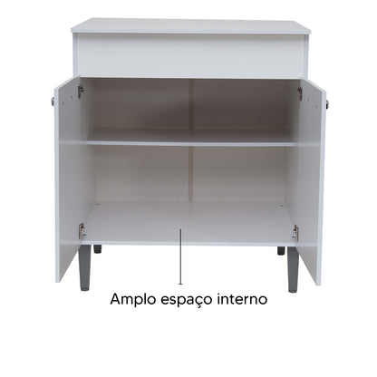 Balcão para Cooktop 70cm IRM com 2 Portas e Nicho Interno com Estrutura em MDP — Base Compacta e Funcional para Cozinhas Modernas