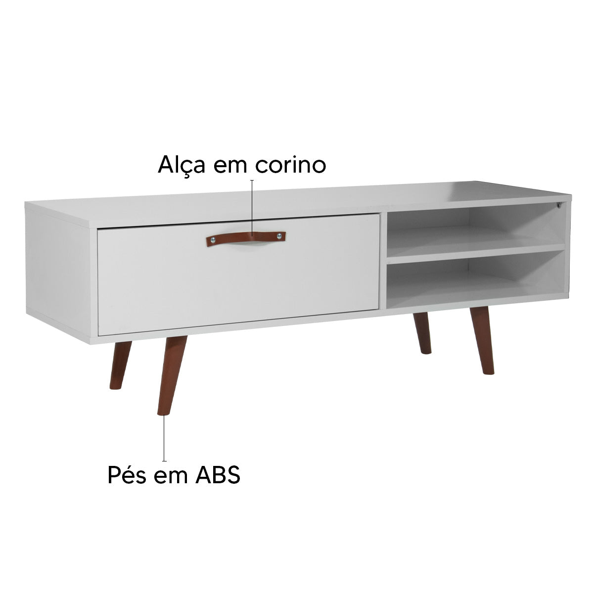 Rack Miami 125cm – Estrutura em MDP
