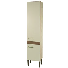 Paneleiro Marta 2 Portas 200cm — MDP com Pés Ajustáveis, Puxadores em ABS e Design Compacto para Cozinha Organizada e Funcional