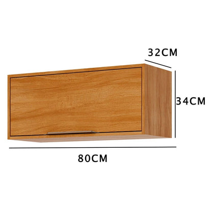 Armário Aéreo de Cozinha Divina 80cm — Estrutura 100% MDF com Pintura UV Premium, Porta Basculante com Pistão a Gás para Cozinha Moderna e Compacta