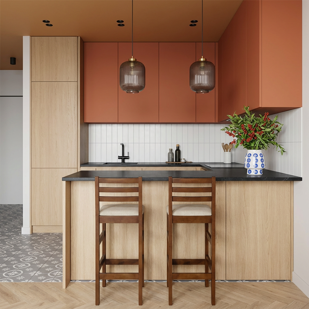 Kit 2 Banquetas Bistrô Linho – Estrutura em Madeira