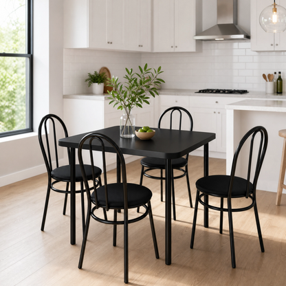 Conjunto de Mesa com 4 Cadeiras em Metalon