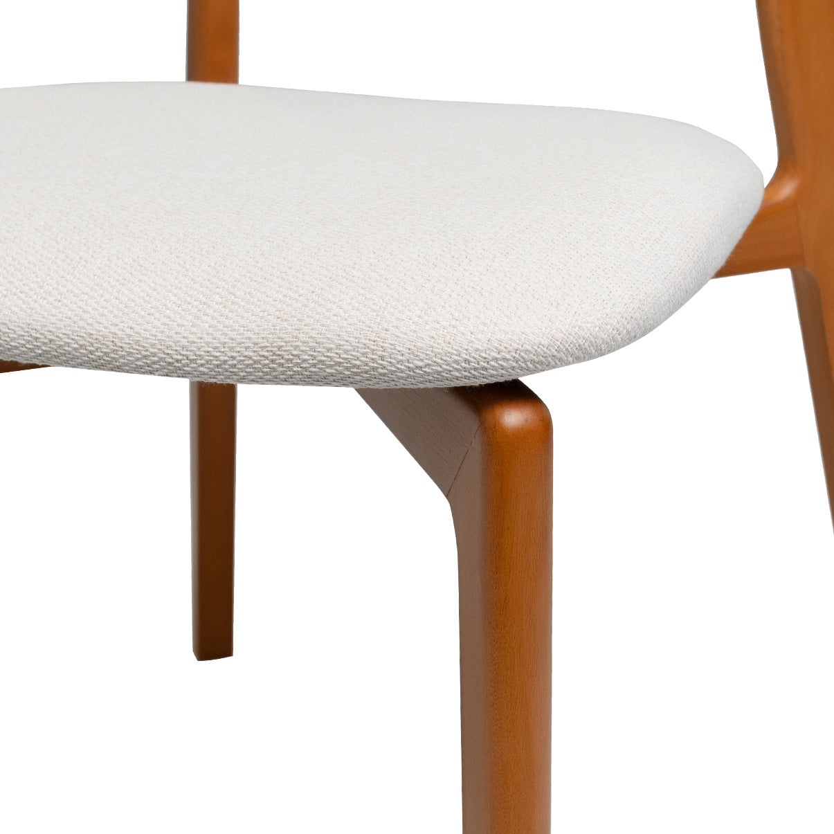 Kit Conjunto Cadeira Vênus em Madeira Maciça de Eucalipto com Assento e Encosto Estofados — Conforto e Design Elegante para Sala de Jantar