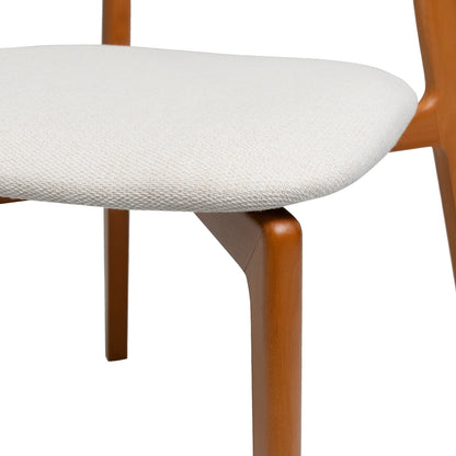 Kit Conjunto Cadeira Vênus em Madeira Maciça de Eucalipto com Assento e Encosto Estofados — Conforto e Design Elegante para Sala de Jantar