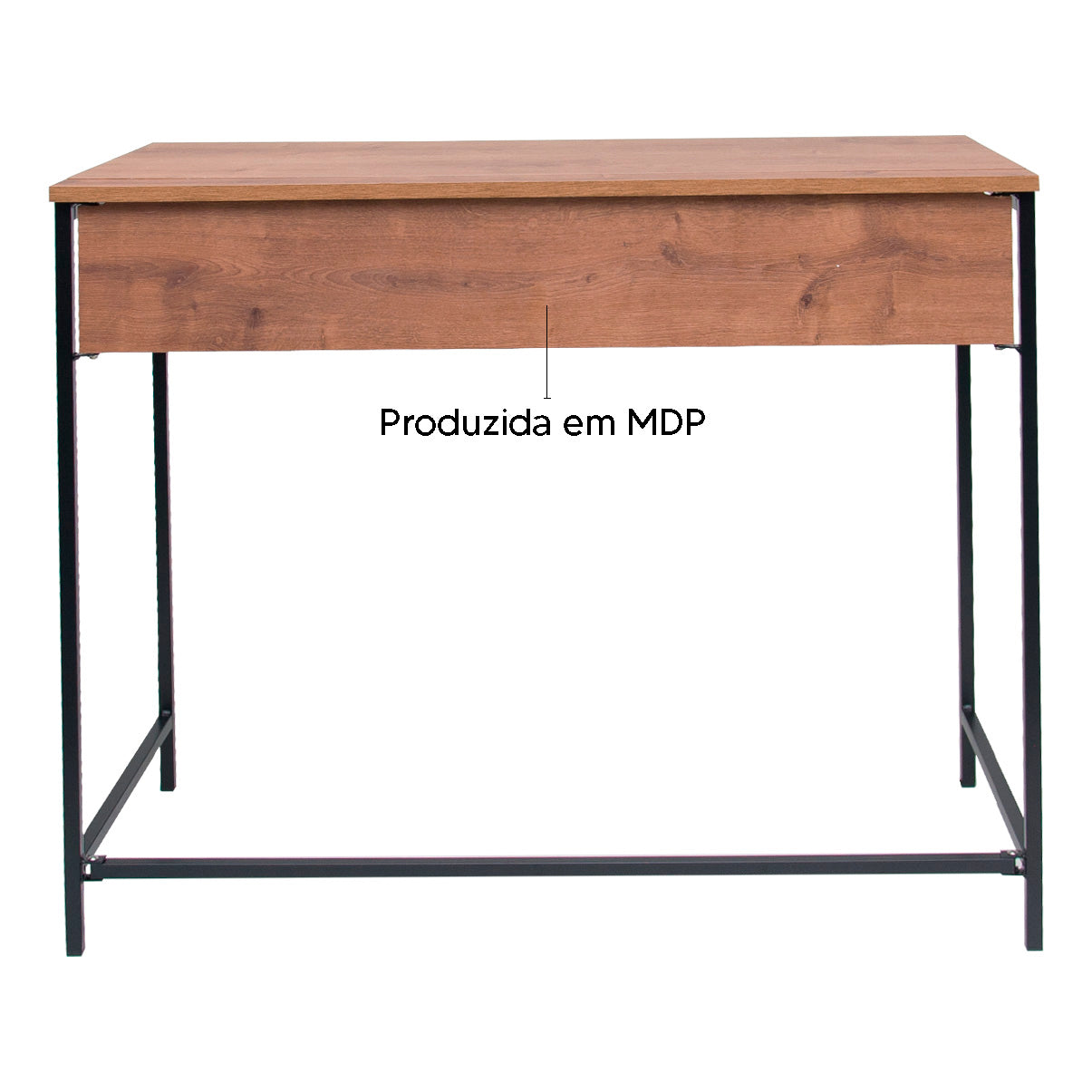 Escrivaninha Dobrável Compacta Steel Quadra em MDP 86,6cm