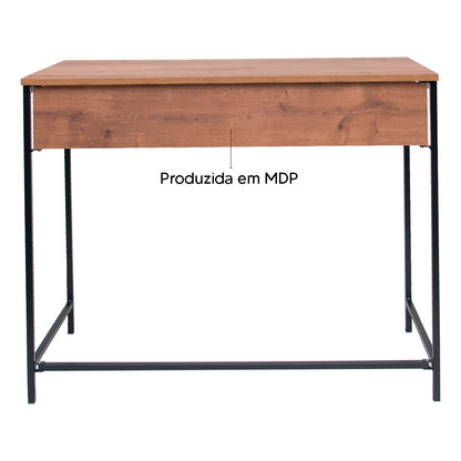 Escrivaninha Dobrável Compacta Steel Quadra em MDP 86,6cm